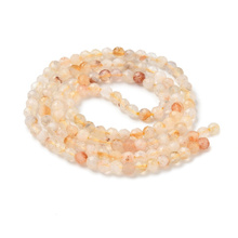 Cytryn - kamień słońca, radości i obfitości - kula fasetowana 3mm