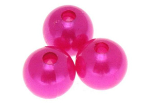 Perły Akrylowe różowy ciemny 10mm