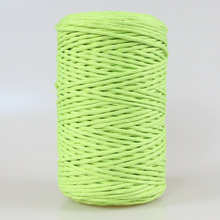 Mia Mote™ Classic Line Sznurek bawełniany skręcany do makramy 2mm lime quartz