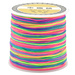 Sznurek Nylonowy 0.4mm do bransoletek kamieni Topliwy Tęczowy