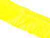 Frędzle cięte Taśma dekoracyjna z frędzlami żółty 60mm