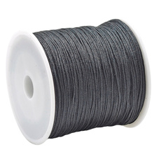 Sznurek Nylonowy 0.4mm do bransoletek kamieni Topliwy Czarny