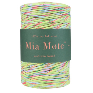 Mia Mote™ Classic Line Sznurek bawełniany skręcany do makramy 3mm stripe
