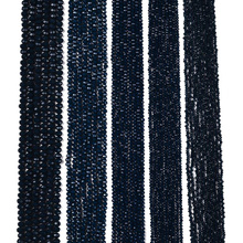 Koraliki Fasetowane Kryształki Szklane Rondelle Czarny 2.7x1.5mm