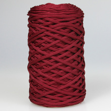 Mia Mote™ ByBag Line Sznurek Poliestrowy matowy płaski bez rdzenia bordowy 3mm