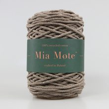 Mia Mote™ Basic Line sznurek bawełniany 5mm deep sunstone