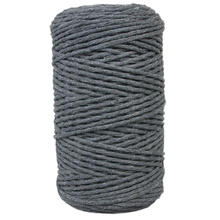 Mia Mote Sznurek bawełniany skręcany do makramy eco smoky quartz 3mm