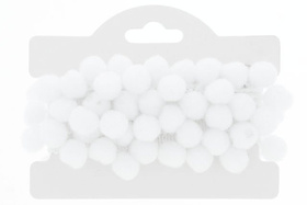 Taśma dekoracyjna z pomponami 20mm Pompon biały 10mm
