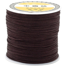 Sznurek Nylonowy 0.4mm do bransoletek kamieni Topliwy Brązowy