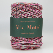 Mia Mote™ Thinny Line sznurek bawełniany 3mm miraże ombre red strip