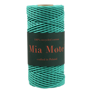 Mia Mote™ Petit Line OUTLET CUT Sznurek pleciony bawełniany 2mm Malachite Green