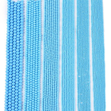 Koraliki Fasetowane Kryształki Szklane Rondelle Lazurowy 3.8x3mm