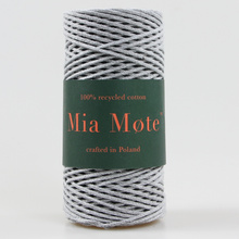 Mia Mote™ Petit Line Sznurek pleciony bawełniany 2mm Basalt Grit