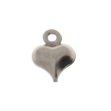 Zawieszka Stal Chirurgiczna Serce 8.5x6x3mm 5szt