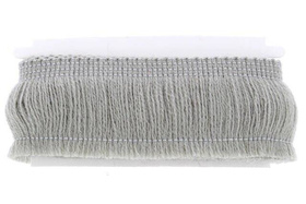 Taśma Frędzle Tekstylne Odzieżowe na Taśmie Ozdobne Szary Jasny 40mm