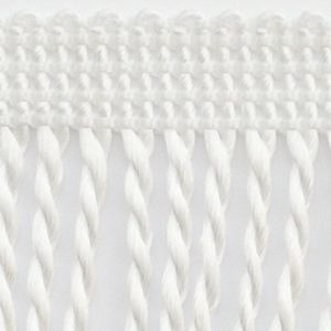 Frędzle Chwosty Na Taśmie Skręcane Biały 60mm 25m