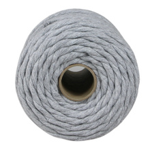 Mia Mote™ Classic Line Sznurek bawełniany skręcany do makramy 5mm basalt grit