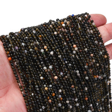 Obsydian Silver Naturalny - kamień ochrony, transformacji i wewnętrznej siły - kula fasetowana 3mm