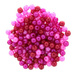 Perły Perełki Koraliki Akrylowe fuksja róż bordo 6mm