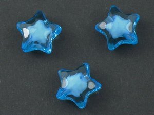 Kryształki Szlifowane Akrylowe Gwiazdka Niebieski 16mm 100szt