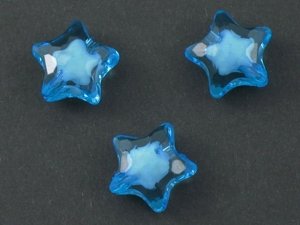 Kryształki Szlifowane Akrylowe Gwiazdka Niebieski 16mm 4szt
