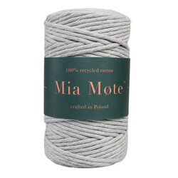Mia Mote™ Classic Line Sznurek bawełniany skręcany do makramy 5mm Flaxy river stone