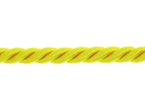 Sznurek Skręcany Wiskozowy Żółty 5mm 20m