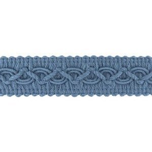 Taśma bawełniana dekoracyjna 100% bawełny jasny niebieski 16mm 20m