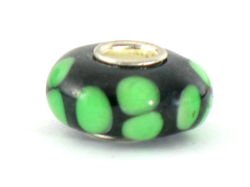 Beads Przekładka Modułowa do Rzemienia Murano Zielony 14x7mm 1szt