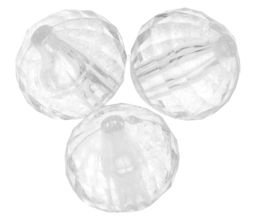 Koraliki Akrylowe Kryształki Szlifowane Lodowe Kula Crystal 14mm 20g ~14szt