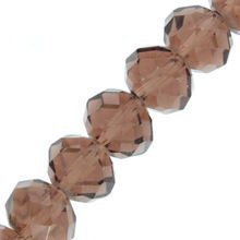 Koraliki Kryształki Szlifowane Fasetowane Rondelle Platerowany Ametystowy 4.5x6mm 22cm ~50szt