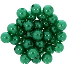 Koraliki Perła Perełki Akrylowe Zielony 10mm 20szt