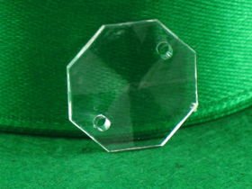 Kryształki Akrylowe Szlifowane Lodowe Rivoli Octagon Crystal 20mm 1szt