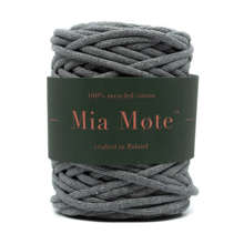 MiaMote™ Extra Lush Line sznurek bawełniany striped flint 7mm ~25mb