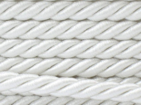 Sznurek Skręcany Wiskozowy Perła 8mm 0.5m