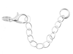 Zestaw Zapięcie Zapięcia Karabińczyk 12mm + Ogniwka Sprężynka + Łańcuszek Przedłużka Komplet